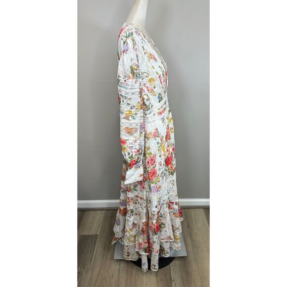 Camilla button front dress with lace insert detail Size XL $999 - Picture 11 of 12